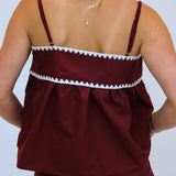 Spirit Walk Style Top, Maroon