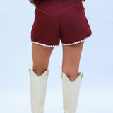 Spirit Walk Style Shorts, Maroon