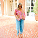 Wildflower Wanderer Quilted Jacket, Pink