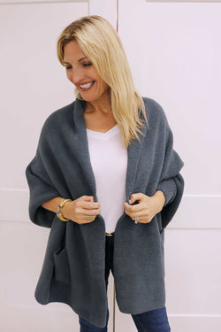 CozyChic Blanket Wrap, Smokey Blue