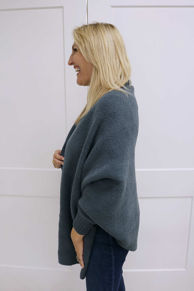 CozyChic Blanket Wrap, Smokey Blue