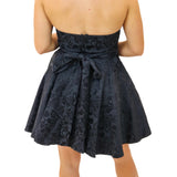 One Last Time Bow Mini Dress, Black