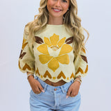 Summer Cutwork Sand Blouse, Sand