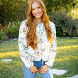 Keepsake Quilt Coat, Ecru