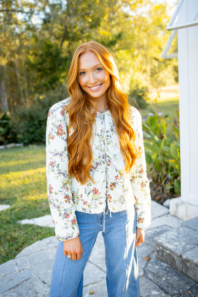 Keepsake Quilt Coat, Ecru