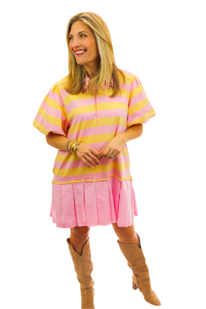 Pink Lemonade Mini Dress, Yellow