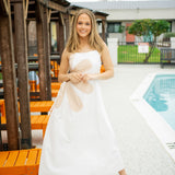 Weekend Light Midi Dress, Off White/Almond