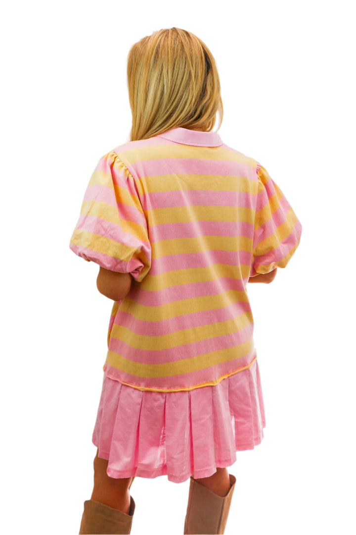 Pink Lemonade Mini Dress, Yellow