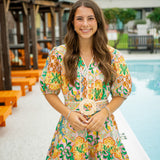 Fresh Cut Flowers Mini Dress, Multi