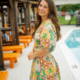 Fresh Cut Flowers Mini Dress, Multi