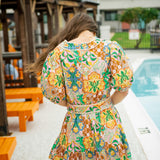 Fresh Cut Flowers Mini Dress, Multi