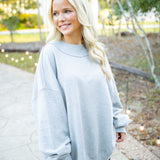 Palm Springs Pullover, Heather Grey