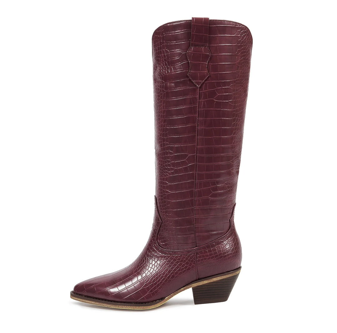 LeAnn Boots, Dark Cherry