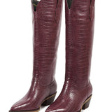 LeAnn Boots, Dark Cherry