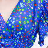 Strawberry Soiree Dress, Blue