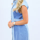 Meet Me at the Field Dress, Denim