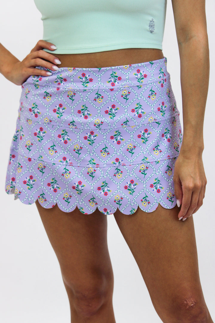 Frolicking in the Flowers Skort, Purple