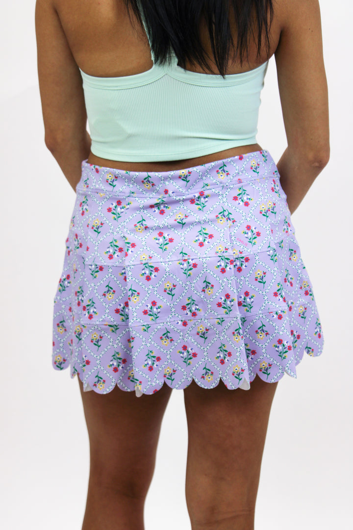 Frolicking in the Flowers Skort, Purple