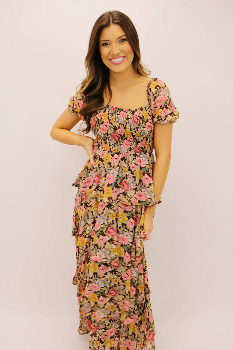 I'd Choose You Floral Maxi Dress