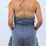 Easy On The Eyes Denim Vest Romper