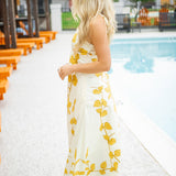 Zoey Printed Halter Neck Maxi Dress, Sunluck