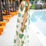 Palms Of Paradise Dress, Cream