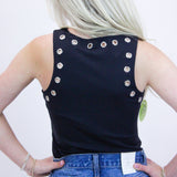 Nico Grommet Bodysuit, Black