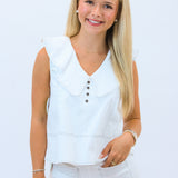 Overtime Edit Top, White