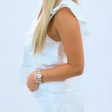 Overtime Edit Top, White