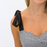 Pass Interference Sweetheart Neckline Top, Gingham