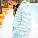 Perfect Linen Striped Top, La Palma