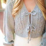 Rewrite Your Story Cardigan, Heather Grey