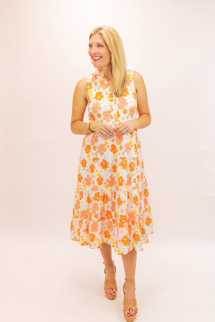 Marigold Dreams Maxi Dress, Orange