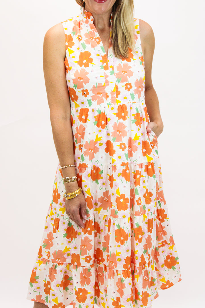 Marigold Dreams Maxi Dress, Orange