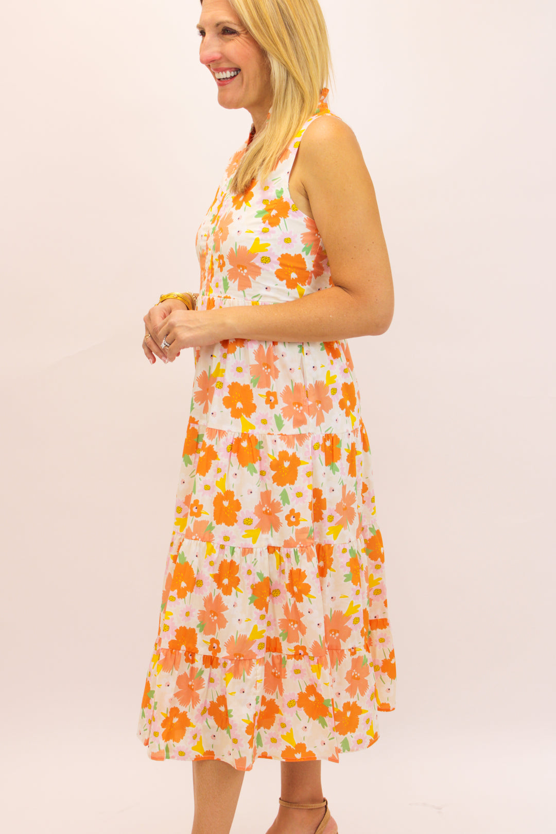 Marigold Dreams Maxi Dress, Orange
