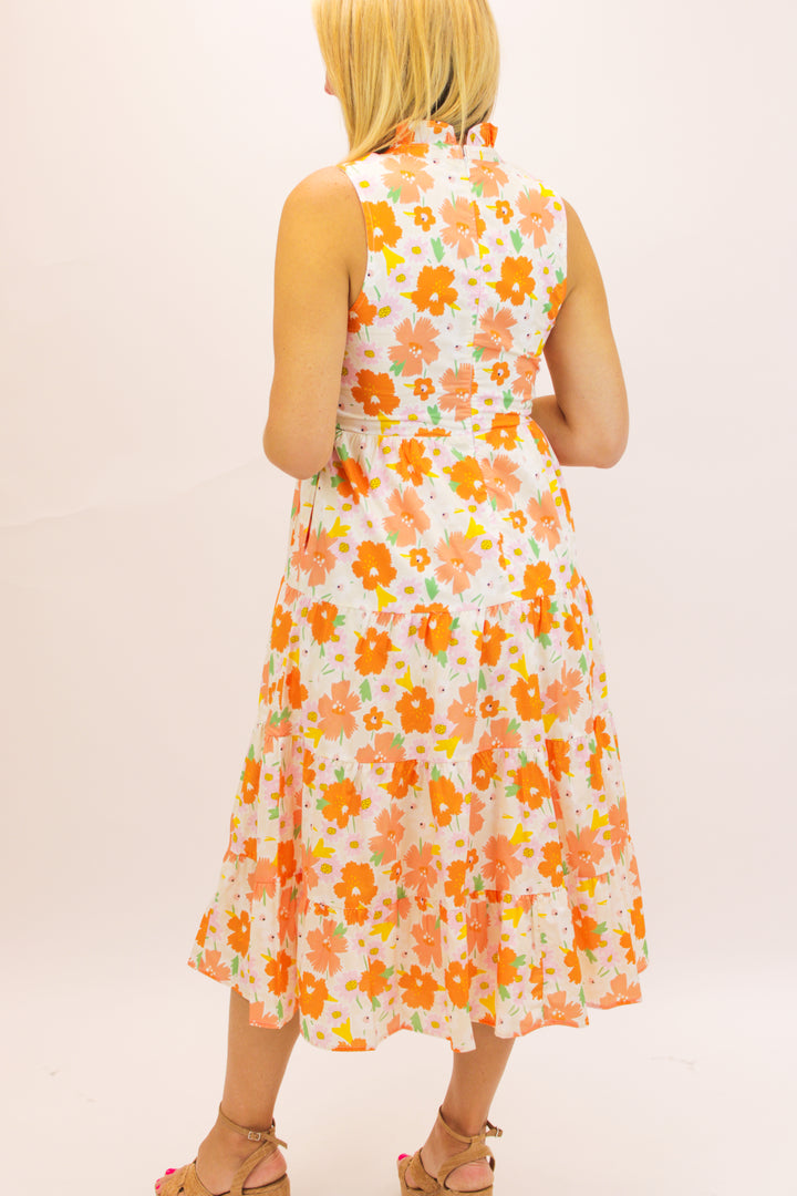 Marigold Dreams Maxi Dress, Orange