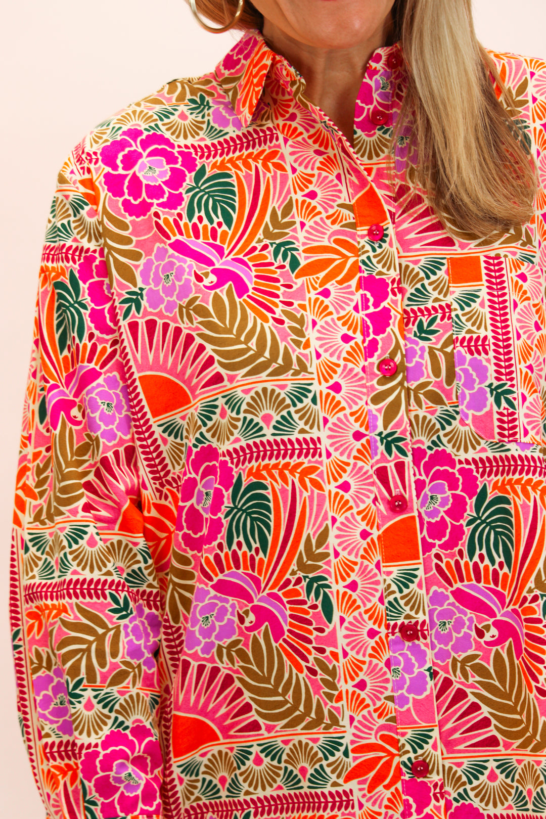 Magically Mosaic Shirt Dress, Multi