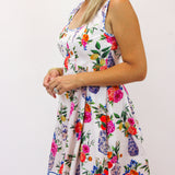 Alice Mini Dress, Ivory Ginger Jars