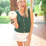 Never Looked Back Sweater Vest, Dark Green