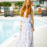 Take Me to the Beach Top, Blue