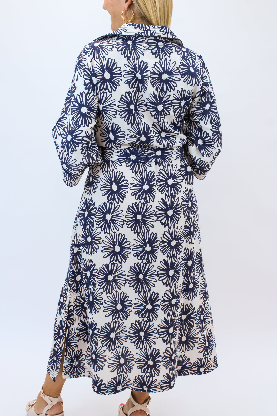 Talia Dress, Hand-Drawn Daisies