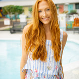 Take Me to the Beach Top, Blue