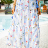 Take Me to the Beach Skirt, Blue