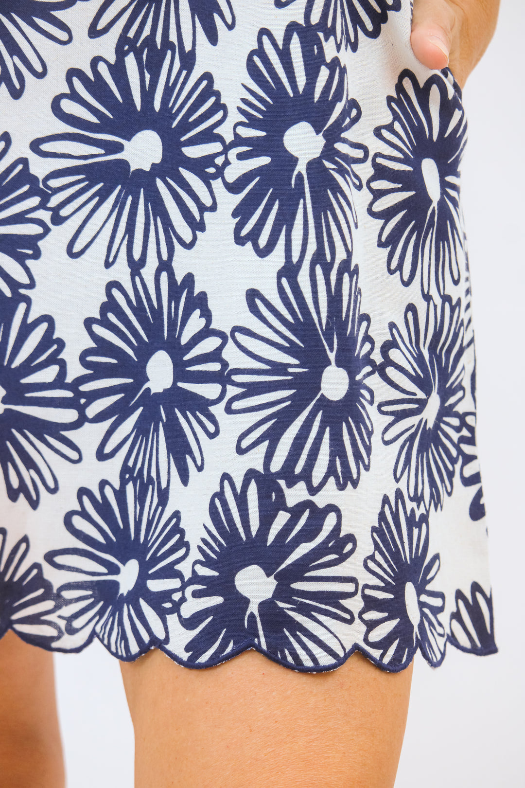 Ellie Dress, Hand-Drawn Daisies