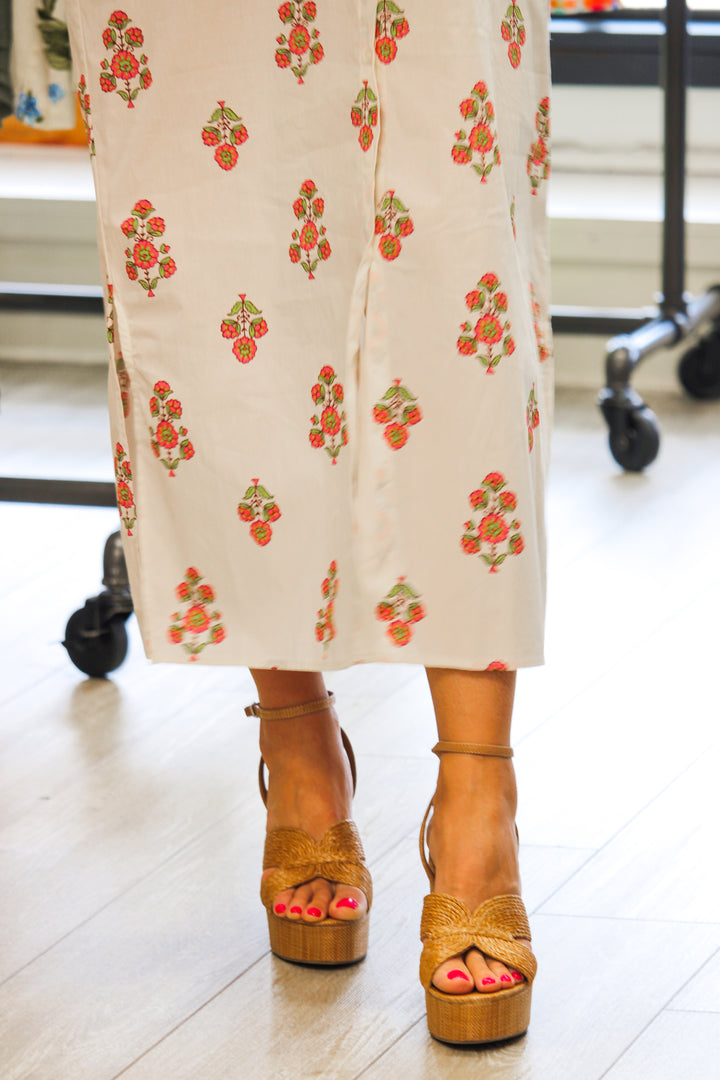 Blossom Breeze Maxi Dress, Ivory