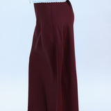 Rush The Field Satin Midi Skirt, Maroon