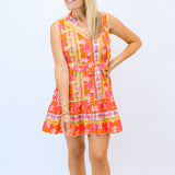 Fleur Dress, Rosebud Ribbon Stripes