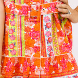 Fleur Dress, Rosebud Ribbon Stripes