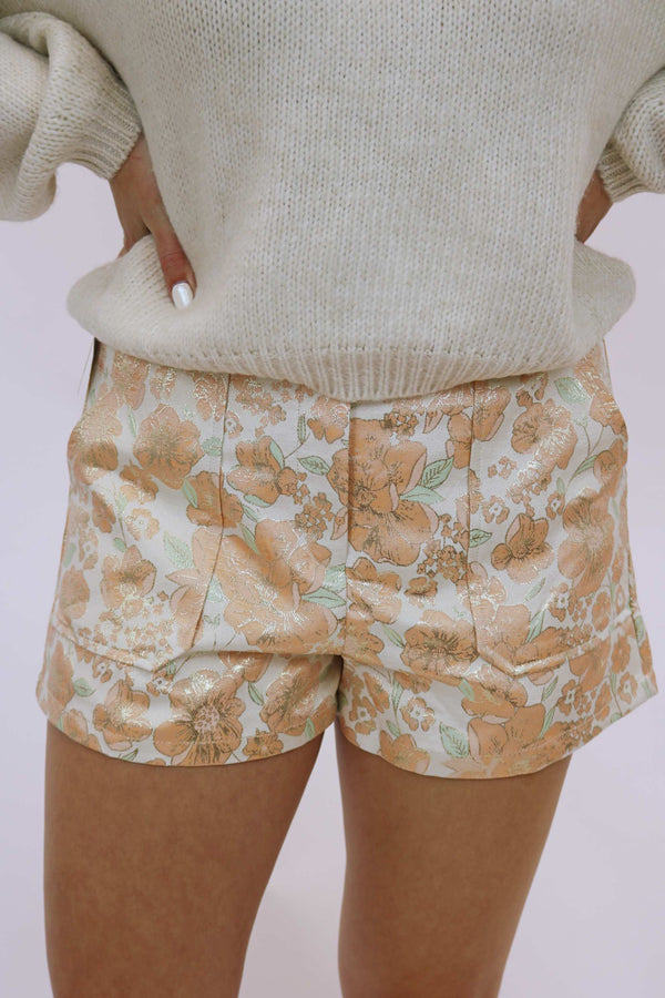 Meet You For Brunch Printed Shorts