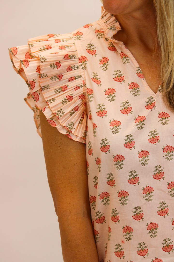 Endless Love Floral Top, Peach